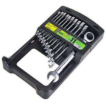 Набір ключів комбо. тріскач. 11 предм (ALLOID НК-2081-11) фото