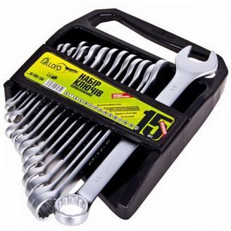Набор ключей комбинированных 15 пр, 6-22 мм (ALLOID НК-2005-15М) фото 2