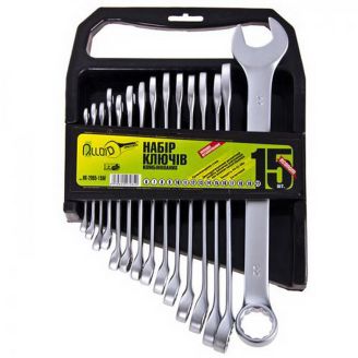 Набір ключів комбінованих 15 пр, 6-22 мм (ALLOID НК-2005-15М) фото