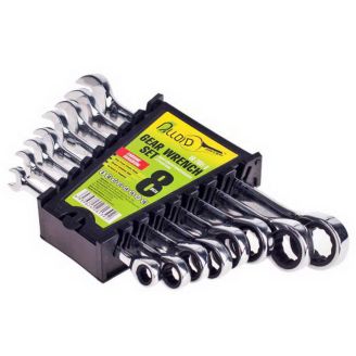 Набір ключів комбо. тріпотіння. 8 пр, (ALLOID НК-2081-8) фото