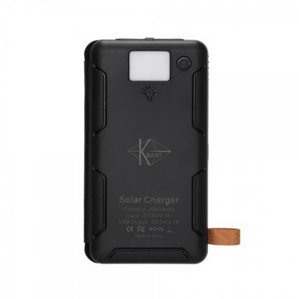 Повербанк на солнечной батарее с фонариком - 20000 mAh КВАНТ SC15-3 фото