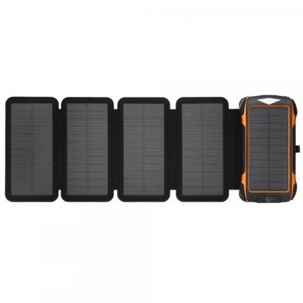 Повербанк на сонячній батареї з ліхтариком та бездротовою зарядкою - 20000 mAh КВАНТ SC26/4 фото