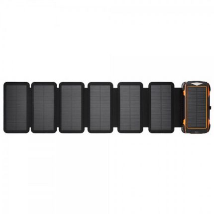 Повербанк на сонячній батареї з ліхтариком та бездротовою зарядкою - 20000 mAh КВАНТ SC26/6 фото