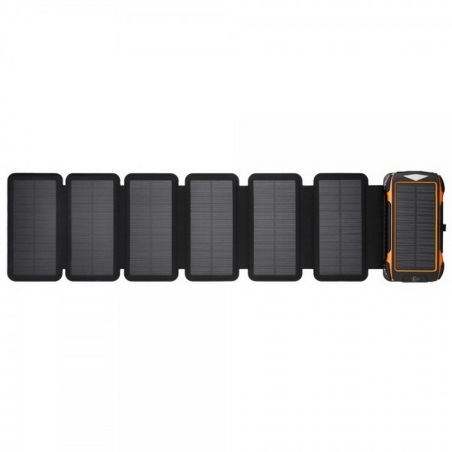 Повербанк на сонячній батареї з ліхтариком та бездротовою зарядкою - 20000 mAh КВАНТ SC26/6 фото