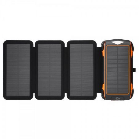 Повербанк на солнечной батарее с фонариком и беспроводной зарядкой - 30000 mAh КВАНТ WSC26/3 фото