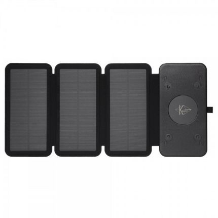 Повербанк на сонячній батареї з ліхтариком та бездротовою зарядкою - 30000 mAh КВАНТ WSC26/3 фото