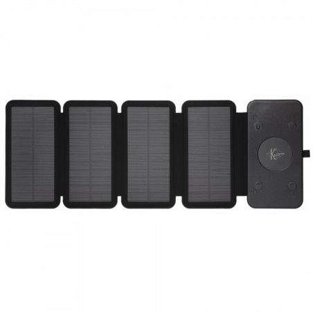 Повербанк на сонячній батареї з ліхтариком та бездротовою зарядкою - 30000 mAh КВАНТ WSC26/4 фото