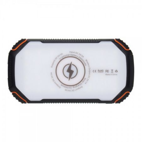 Повербанк на солнечной батарее с фонариком и беспроводной зарядкой - 20000 mAh КВАНТ WSC31 фото