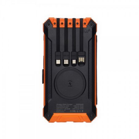 Повербанк на солнечной батарее с фонариком и беспроводной зарядкой - 20000 mAh КВАНТ WSC33/4 фото