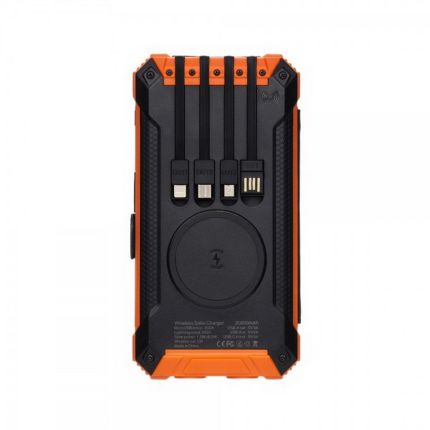 Повербанк на сонячній батареї з ліхтариком та бездротовою зарядкою - 20000 mAh КВАНТ WSC33/5 фото