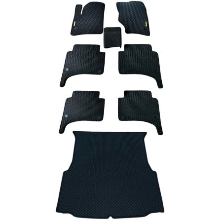 Автоковрики EvaCar без бортов - БУС (3 ряда + багажник) фото