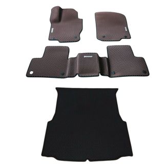 Автоковрики EvaCar 3D ЛАПА - ПРЕМИУМ (2 ряда + багажник) фото