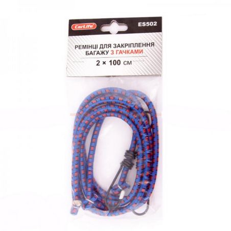 Ремень крепления багажа, CarLife ES502 2х100 см фото