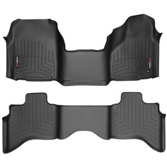 Коврики WeatherTech в салон авто Dodge RAM 1500 (Quad Cab) 2012+ (2 ряда, сплошные) фото