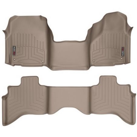 Коврики WeatherTech в салон авто Dodge RAM 1500 (Quad Cab) 2012+ (2 ряда, сплошные) фото