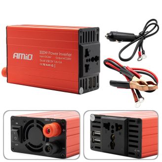 Автомобільний інвертор - AMiO PI04 (з 24 на 220 вольт, 300 W) фото