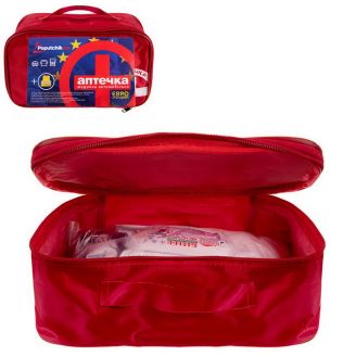 Автомобильная аптечка с медикаментами - Евростандарт 02-024-М (мягкий футляр) фото