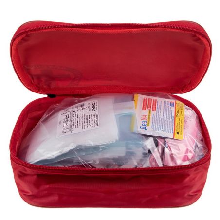 Автомобильная аптечка с медикаментами - Евростандарт 02-005-М (мягкий футляр) фото