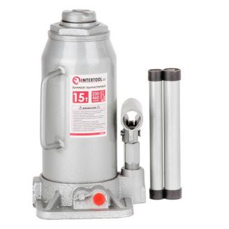 Гидравлический домкрат для авто - Intertool GT0027 (15 тонн, 230-460 мм, коробка) фото