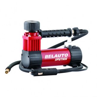 Портативный автомобильный компрессор со встроенным манометром - BELAUTO СПУТНИК (32 л/мин) фото