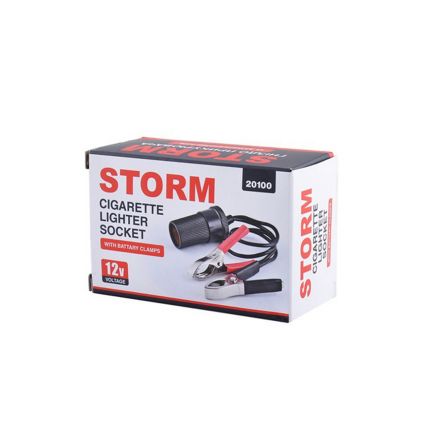 Перехідник у прикурювач на затискачі АКБ STORM 20100 фото