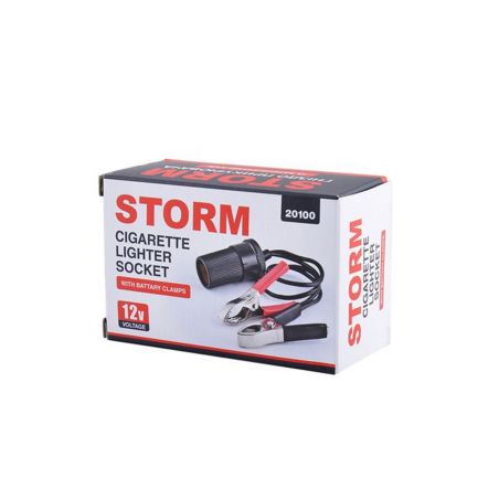 Перехідник у прикурювач на затискачі АКБ STORM 20100 фото