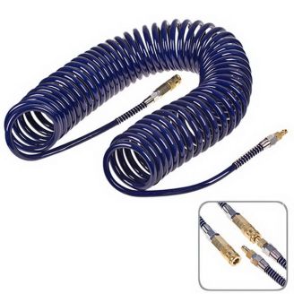 Шланг спиральный для пневмоинструмента - ALLOID ШП-81215 (8мм*12мм*15м, полиуретан) фото