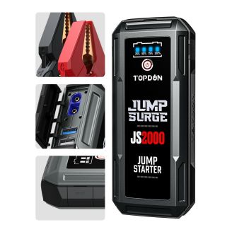 Бустер для запуска автомобиля - TOPDON JS2000 (2000А) фото 2
