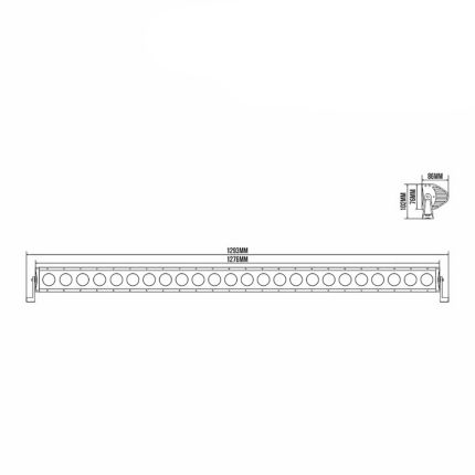 Лед балка для внедорожника - BELAUTO OFF ROAD  (1276 мм) фото