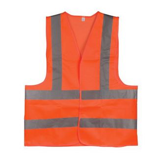 Сигнальний жилет для водія, INTERTOOL XL помаранчевий фото