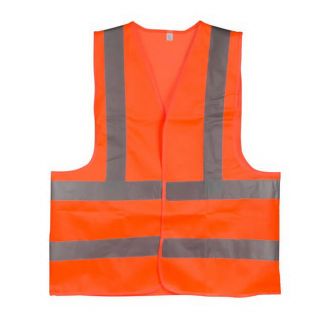 Сигнальний жилет для водія, INTERTOOL XXL помаранчевий фото