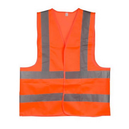 Сигнальный жилет для водителя, INTERTOOL XXL оранжевый фото