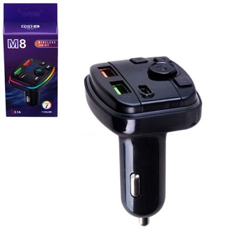 Автомобильный FM модулятор для телефона - M8 фото