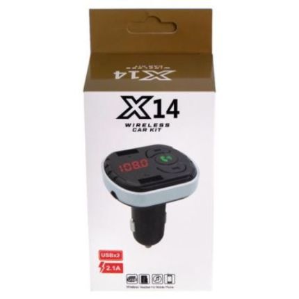 Автомобильный FM модулятор для телефона - X14 фото