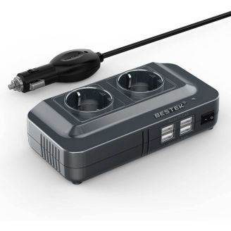Автомобільний інвертор - Bestek MRI2013 (з 12 на 220 вольт, 200 W) фото