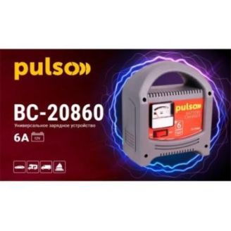Зарядний пристрій PULSO BC-20860 12V/6A/20-80AHR/стріл.індік фото 2
