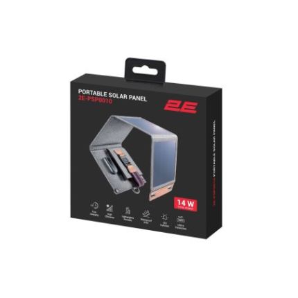 Портативна сонячна панель 14 Вт 2E PSP0010 фото