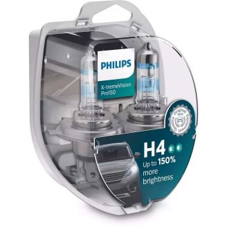 Галогеновые лампы Philips X-tremeVision Pro150 H4 (компл. 2 шт) фото