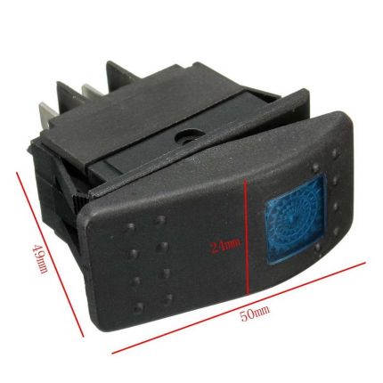 Автомобильный тумблер универсальный - 20A 12-24V фото