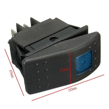 Автомобільний тумблер універсальний - 20A 12-24V фото