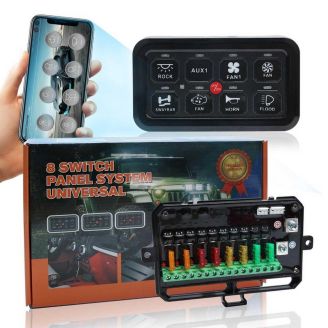 Панель перемикачів 8 кнопок (MR-SP8B) фото