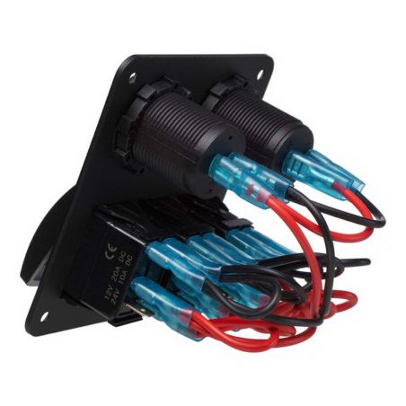 Панель переключателей 3 кнопки, 2 разъёма (YJ-SPA126) фото