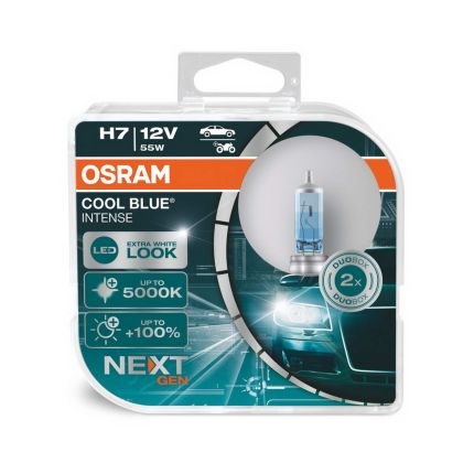 Галогеновые лампы OSRAM COOL BLUE INTENSE (NEXT GEN) 64210CBN H7 (компл. 2 шт) фото - купить в интернет-магазине «jeep4ik» Харьк