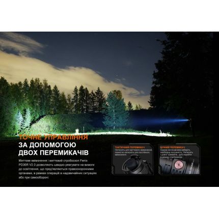 Ручний тактичний ліхтар Fenix PD36R V2.0 фото