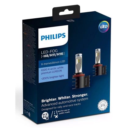 Світлодіодна лампа Philips X-tremeUltinon LED H8/H11/H16 6500К фото