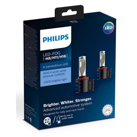 Светодиодная лампа Philips X-tremeUltinon LED H8/H11/H16 6500К фото Светодиодная лампа Philips X-tremeUltinon LED H8/H11/H16 6500К фото