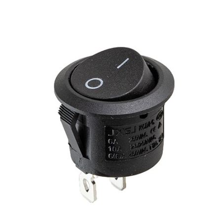 Переключатель on-off 12V круглый 2pin 22*22*16мм 6A 250V 10 125/250V (YJ-WH08) фото