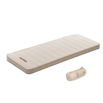 Самонадувний матрац 10 см одинарний з помпою Naturehike NH20FCD08, бежевий фото