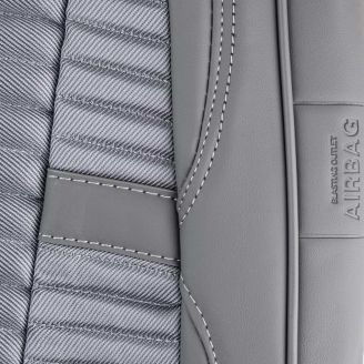 Чехлы из экокожи на сиденья - Voin серый V-2003 фото 2