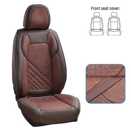 Чехлы из экокожи на передние сиденья - Voin коричневый VB-8828 фото